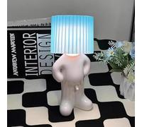 UNIMIW White Elephant Gifts for Adults, Rechargeable Funny Lamps, 2 Way Dimmable LED Bedside Nightstand Lamp for Bedroom Living Room,Valentines Anniversary Gag Day Gifts (Light Blue)