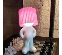 UNIMIW White Elephant Gifts for Adults, Rechargeable Funny Lamps, 2 Way Dimmable LED Bedside Nightstand Lamp for Bedroom Living Room,Valentines Anniversary Gag Day Gifts (Pink)