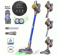 UNINELL HOME UV1 Cordless Vacuum Cleaner 45000Pa - Drop-in Charging Wall Mount, 60 Min Runtime Stick Vacuum, Anti-Tangle Lightweight for Pet Hair, Hard Floors