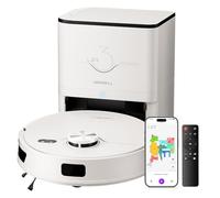 uninell UR3 Robot Vacuum Cleaner, Smart Navigation with APP/Remote/Voice Control, Robotic Vacuum with 5000Pa Super Suction,180min runtime,3.5L Self-Empty Station