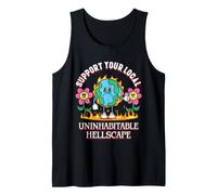 Uninhabitable Hellscape Funny Climate Change Meme Earth Tank Top