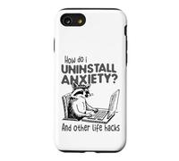 Uninstall Anxiety Raccoon Life Hacks Computer Case for iPhone SE (2020) / 7/8