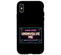 Uninvolve Me - Retro Arcade Game Over Screen Case for iPhone X/XS