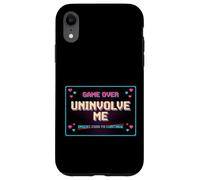 Uninvolve Me - Retro Arcade Game Over Screen Case for iPhone XR