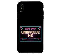 Uninvolve Me - Retro Arcade Game Over Screen Case for iPhone XS Max