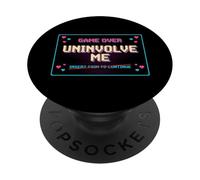 Uninvolve Me - Retro Arcade Game Over Screen PopSockets Adhesive PopGrip