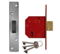 UNION 2134E BS 5 Lever Deadlock - 67mm SC KA Boxed KA In Sets of 6
