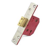 Union 2134E Keyed Alike Lock - Sold Separately - 1 x Key per Lock Supplied- 80mm - Satin Chrome