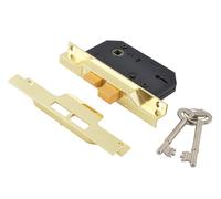 UNION - 2242 2 Lever Mortice Rebated Sashlock Electro Brass 65.5mm 2.5in Visi