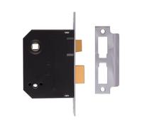 UNION - 2294 Mortice Bathroom Lock Polished Brass 63mm 2.5in Visi