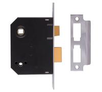 Union Locks 2294 Mortice Bathroom Lock 76mm - Polished Brass (Boxed)