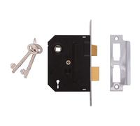 UNION 2295 2 Lever Mortice Sashlock Chrome Finish 63mm 2.5in Visi