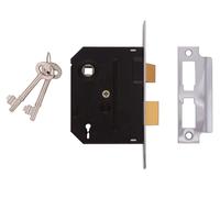 Union Mortice Sashlock 2295 2-Lever Polished Brass 76mm (3 in) Boxed