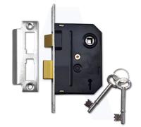 Union 2295 2 Lever Sashlock 64mm/2.5" Mortice Door Chrome Plated Keyed To Differ
