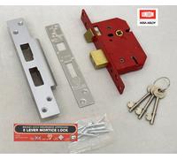 Union 5 Lever Mortice Sashlock 67mm (2.5") BS Insurance Approved Satin Chrome