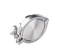 Union 76mm Pipe O/D Weld Ferrule + End Cap + Tri Clamp + Silicon Gasket 304 Stainless Steel for Homebrew