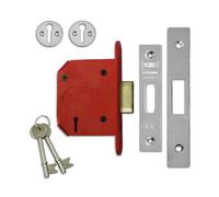 UNION Y2103S-SS-3.0 StrongBOLT 3 Lever Mortice Deadlock Stainless Steel 81mm 3in Visi