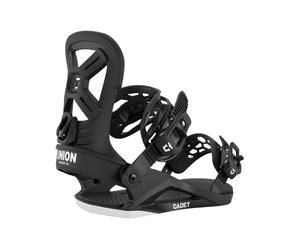 Union - All-mountain freestyle snowboard bindings - Cadet Black in Aluminium - Kid Size M Black M