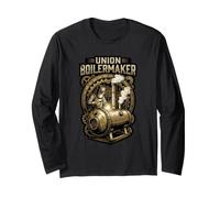 Union Boilermaker Welding Steam Plant Trade Worker Long Sleeve T-Shirt