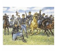Union Cavalry The Blue Jackets American Civil War Figures Plastic Kit 1:72 Model