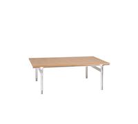 Union Coffee Table Aluminum/Warm Brown