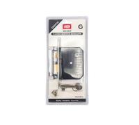 Union Essentials 3 Lever Mortice Sashlock, Steel, Reversible Latch, Internal Timber Doors, with Strike Plate and Keys (Chrome, 3 inch /79mm, Clam Packed)