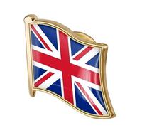 Union Flag Brooch Pin Badge Metal Lapel Pin National Flag Brooch Flag of United Kingdom Badge National Novelty Souvenir Accessory