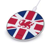 Union Flag Wales Wireless Charger 10W Fast Cell Phone Charging Compact Plastic Charging Pad