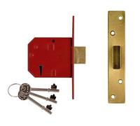 UNION Mortice Deadlock 2134E 5-Lever BS Satin Chrome 79.5mm Boxed