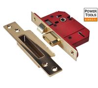Union J2200S-PL-2.5 Strongbolt 2200S Bs 5 Lever Mortice Sashlock Satin Brass 68Mm Box