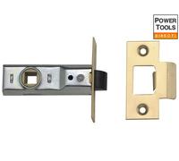 UNION Tubular Mortice Latch 2648 64mm Polished Brass 2.5in Box