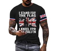 Union Jack 2025 Men's 1/4 Zip Polo Shirts with Pocket Summer Short Sleeve Breathable Quick Dry Golf Tennis Tops Casual Smart Work T Shirt Queen Platinum Jubilee Daily Wear,L