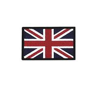 Union Jack 50x80mm, United Kingdom, Military Uniform Embroidered Sew-On/Hook and Loop Fabric Patch