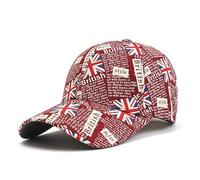 Union Jack Baseball Cap Sun Hat Men Women England Flag Hat Snapback Trucker Adjustable Buckle Outdoor Sports Summer Headwear with Adjustable Buckle Festivals Holiday Baseball Cap 55-58CM
