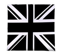 Union Jack - Black & White Fleece Throw Blanket - Bed Chair - Soft Luxury Fleece Blanket