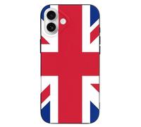 Union Jack British England UK Flag Printed Phone Cover Case Compatible with iPhone 16/16 Plus/16 Pro/16 Pro Max/16 E Funny Lightweight TPU Phones Protector