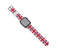 Union Jack British England UK Flag Silicone Bands Compatible with IWatch Soft Wristband Waterproof Replacement Strap