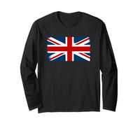 Union Jack British Flag Britain Grunge Effect Men's Women's Long Sleeve T-Shirt