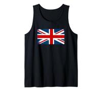 Union Jack British Flag Britain Grunge Effect Men's Women's Tank Top