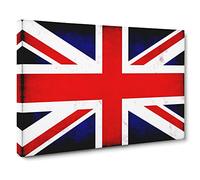 Union Jack British Flag Canvas Wall Art Print 30x20 Inch