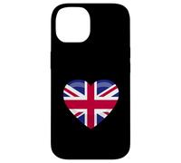 Union Jack British Flag Heart British Isles Men's Women's Case for iPhone 14
