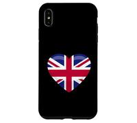 Union Jack British Flag Heart British Isles Men's Women's Case for iPhone XS Max