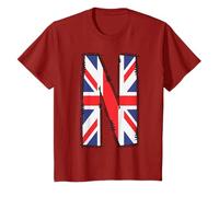 Union Jack British Flag Letter N Initial England Monogram T-Shirt