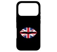 Union Jack British Flag Torn Effect Lips British Isles Case for iPhone 17 Pro