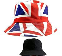 Union Jack Bucket Hat Unisex Reversible Bucket Hat Queen's Jubilee British Bucket Hat Jubilee Decorations