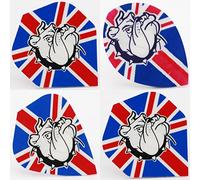 Union Jack/Bulldog Standard, Kite & pear shaped dart flights (Standard shape, 5 sets)