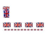 Union Jack Bunting 8 Fabric Flags 12ft Long King Charles Coronation Decorative Party Bunting Banner
