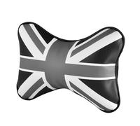 Union Jack Car Neck Pillow - UK Flag Headrest Pillow for Jack Seat Neck | Support Travel | Breathable PU Leather PP Cotton Car Seat Cushion Decoration for UK