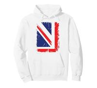 Union Jack Close Up. British Flag Art. Cool Britannia Pullover Hoodie
