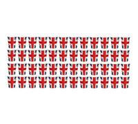 Union Jack Design Paper Cups Patriotic British Flag Disposable Cups for Parties & Celebrations | Eco-Friendly & Sturdy (48)